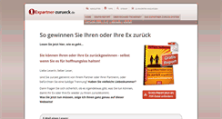 Desktop Screenshot of expartner-zurueck.de
