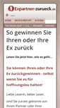 Mobile Screenshot of expartner-zurueck.de